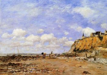 Eugene Boudin : The Shore at Villerville